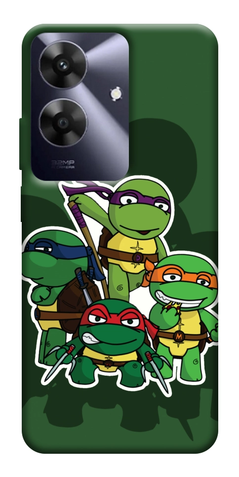 Чехол Green turtles для Realme Note 60x