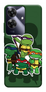 Чехол Green turtles для Realme Note 60x