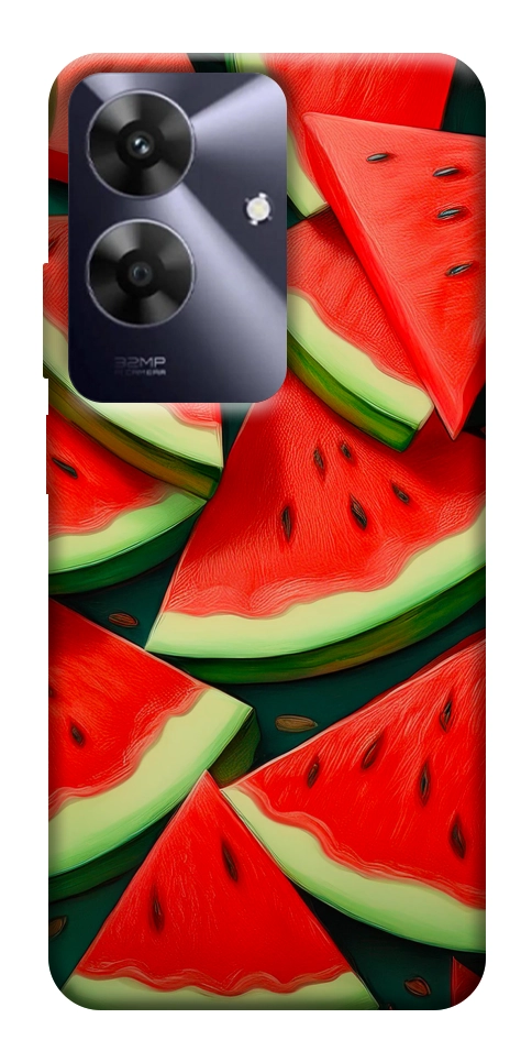 Чехол Скибки арбуза для Realme Note 60x