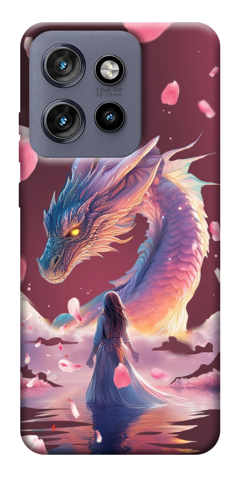 Чохол Girl and dragon для Motorola Edge 60 Neo