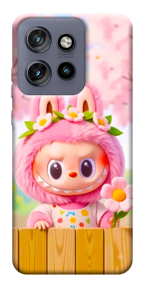 Чехол Labubu flower для Motorola Edge 60 Neo