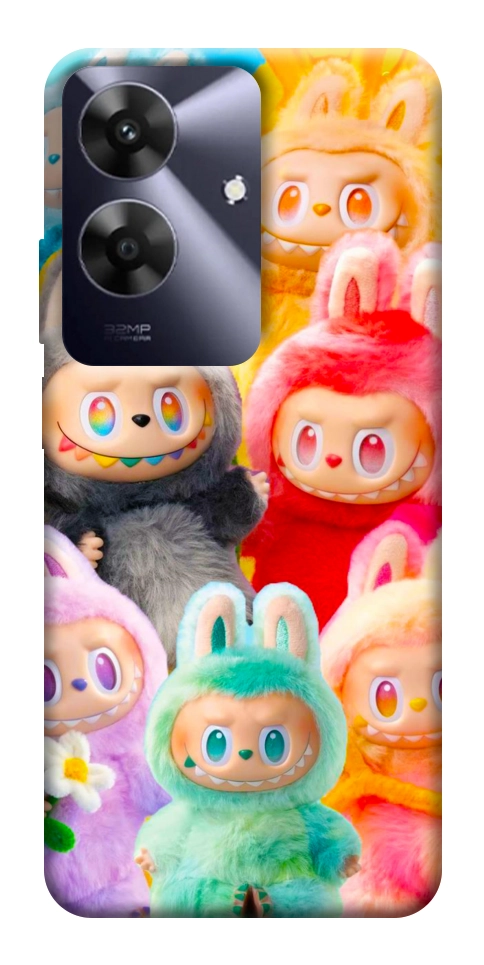 Чехол Rainbow labubu для Realme Note 60x
