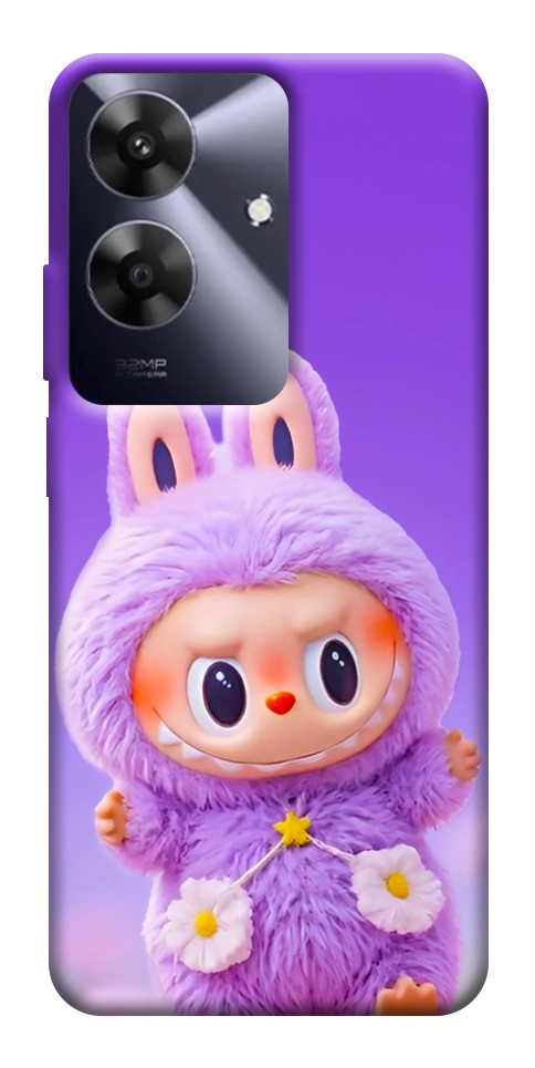Чехол Labubu purple для Realme Note 60x