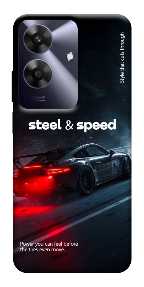 Чехол Black and red care для Realme Note 60x