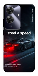 Чехол Black and red care для Realme Note 60x