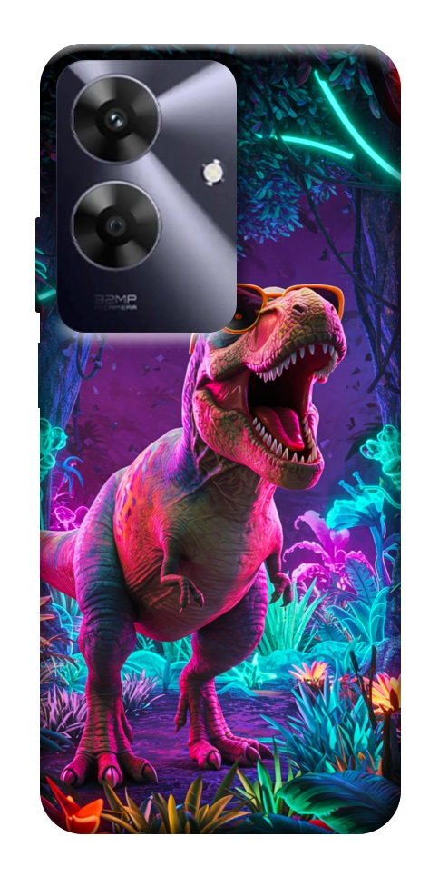 Чехол Neon dino для Realme Note 60x