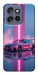 Чехол Pink neon car для Motorola Edge 60 Neo