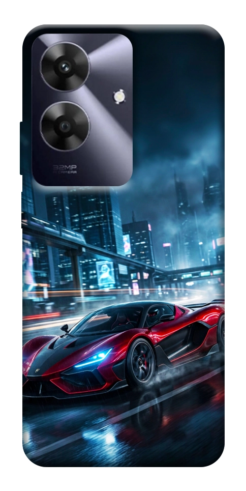 Чехол Red sport car для Realme Note 60x