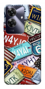 Чехол License plate для Realme Note 60x