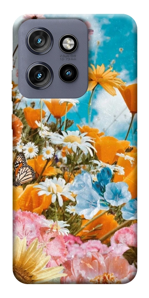 Чехол Летние цветы для Motorola Edge 60 Neo