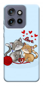 Чехол Два кота Love для Motorola Edge 60 Neo