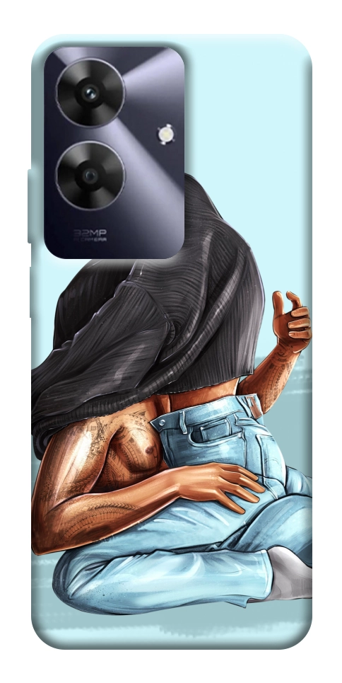 Чехол Страстная парочка для Realme Note 60x