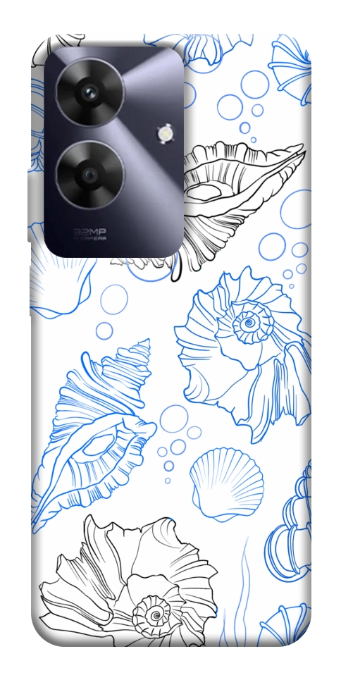 Чехол Морские ракушки для Realme Note 60x