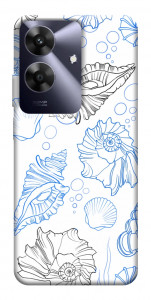 Чехол Морские ракушки для Realme Note 60x