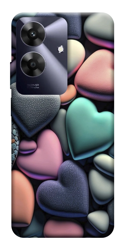 Чехол Каменные сердца для Realme Note 60x