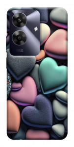 Чехол Каменные сердца для Realme Note 60x