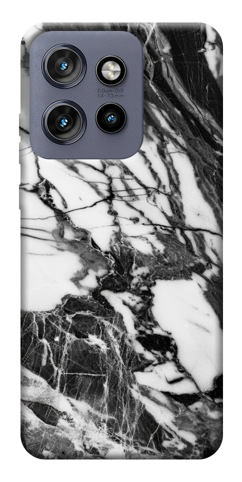 Чехол Calacatta black marble для Motorola Edge 60 Neo