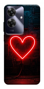 Чехол Яркое сердце для Realme Note 60x