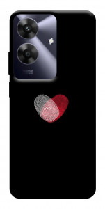 Чехол Fingerprint heart для Realme Note 60x
