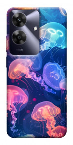 Чехол Neon jellyfishes для Realme Note 60x