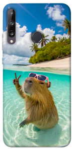 Чехол Сapybara vacation для Huawei P40 Lite E