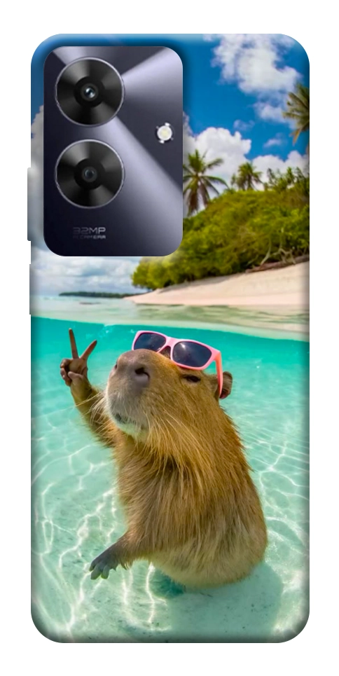 Чехол Сapybara vacation для Realme Note 60x
