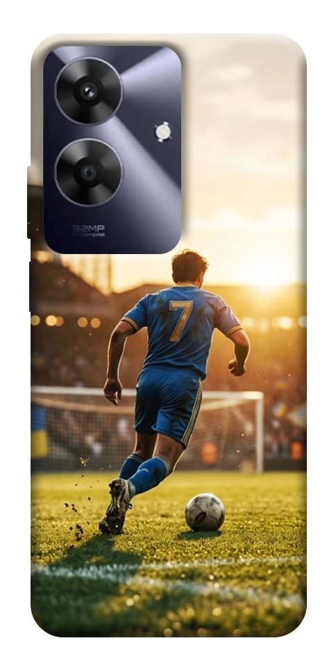 Чехол Football player для Realme Note 60x