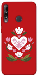 Чехол Квітуче серце для Huawei P40 Lite E