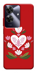 Чехол Квітуче серце для Realme Note 60x