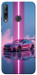 Чехол Pink neon car для Huawei P40 Lite E