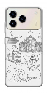 Чехол Odesa spirit для ZTE Blade A76 4G
