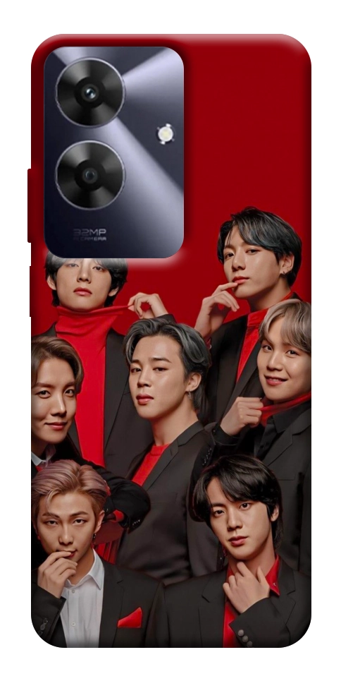 Чехол BTS in red для Realme Note 60x