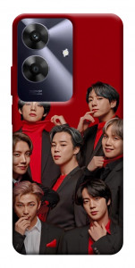 Чехол BTS in red для Realme Note 60x
