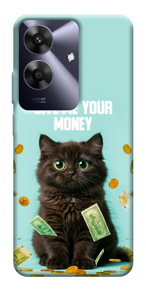 Чехол Money cat для Realme Note 60x