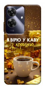 Чехол Верю в кофе для Realme Note 60x