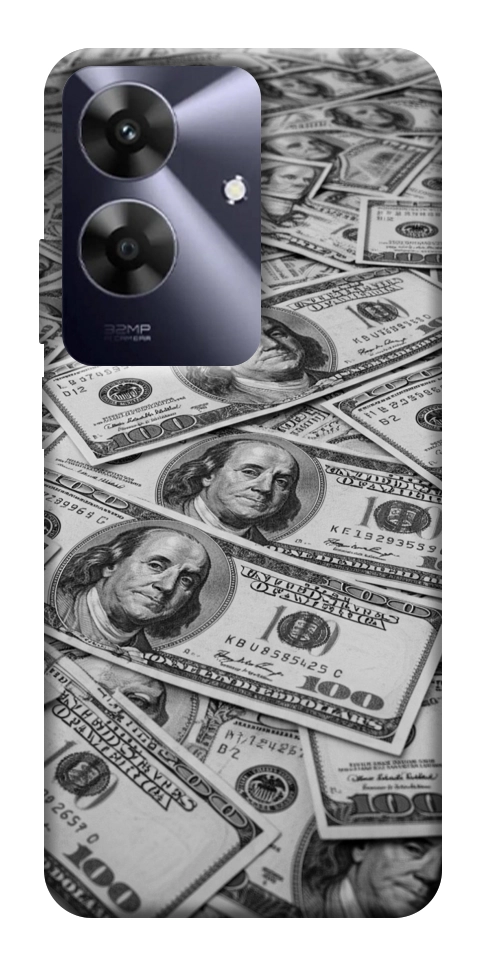 Чехол Dollars background для Realme Note 60x