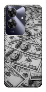 Чехол Dollars background для Realme Note 60x