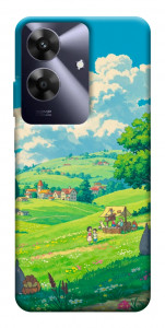 Чехол Miyazaki landscape для Realme Note 60x