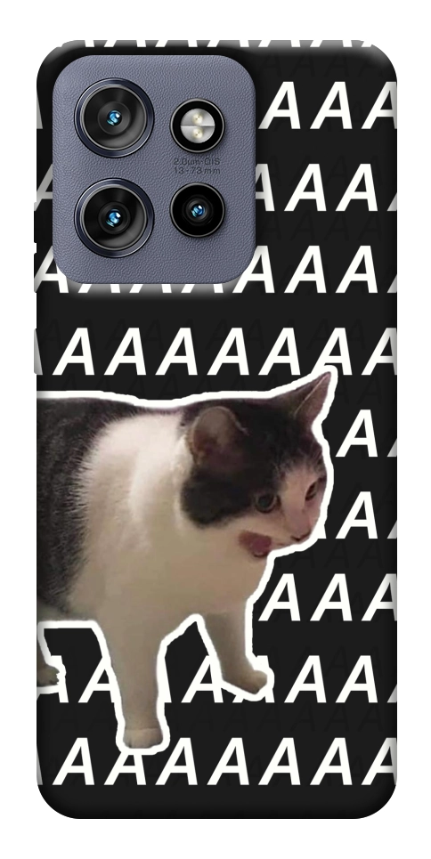 Чехол Сat screaming для Motorola Edge 60 Neo