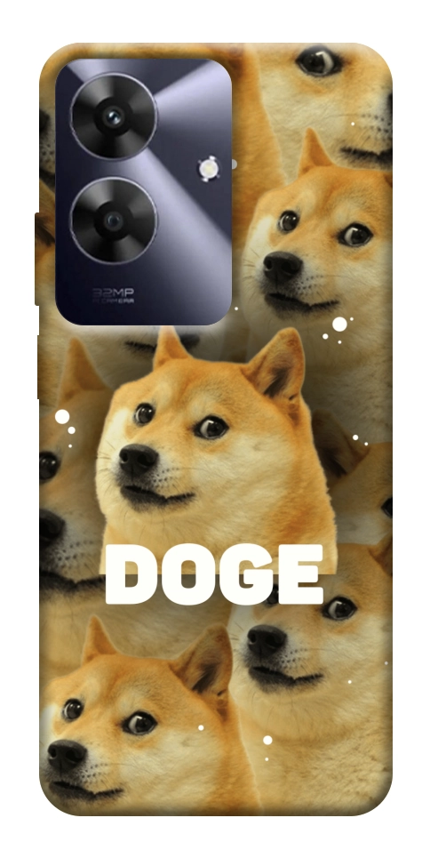 Чехол Doge pattern для Realme Note 60x