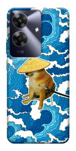 Чехол Sad dog samurai для Realme Note 60x