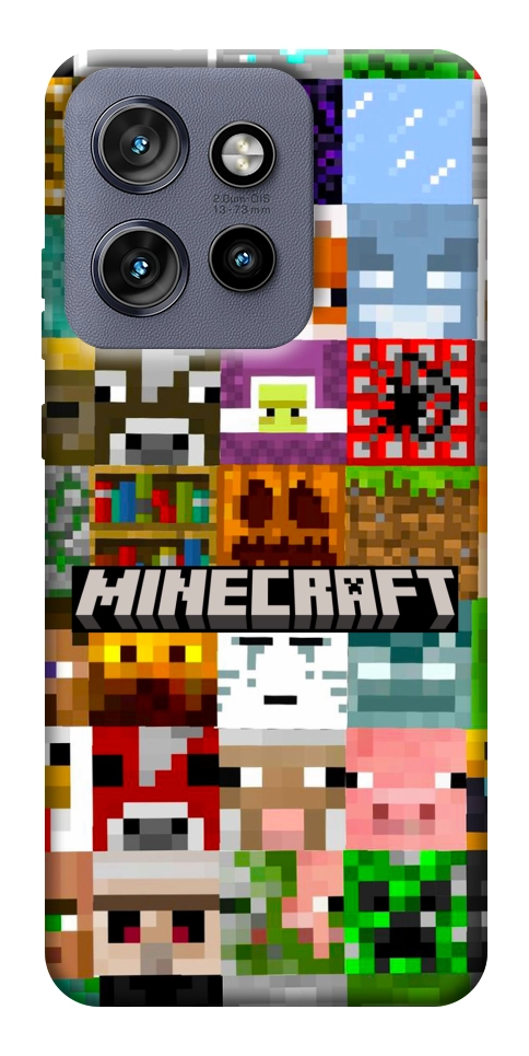 Чохол Minecraft collage для Motorola Edge 60 Neo