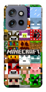 Чехол Minecraft collage для Motorola Edge 60 Neo