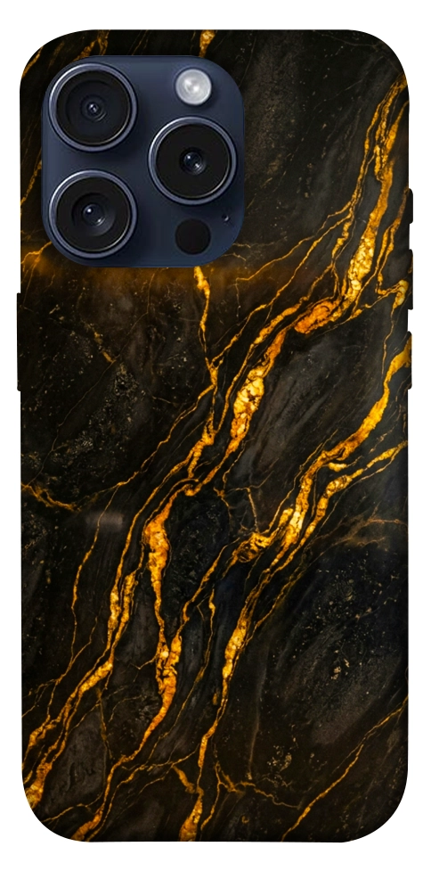 Чехол Black gold для iPhone 15 Pro