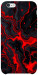 Чехол Black red marble для iPhone 6