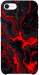 Чехол Black red marble для iPhone SE (2020)