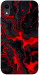 Чехол Black red marble для iPhone XR