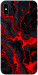 Чохол Black red marble для iPhone X