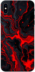Чехол Black red marble для iPhone XS Max