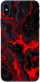 Чохол Black red marble для iPhone XS Max